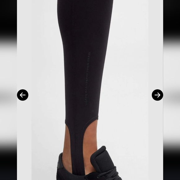 NWT $125 Terez TLC Stirrup Leggings In Jet Black Size Small - Picture 11 of 11